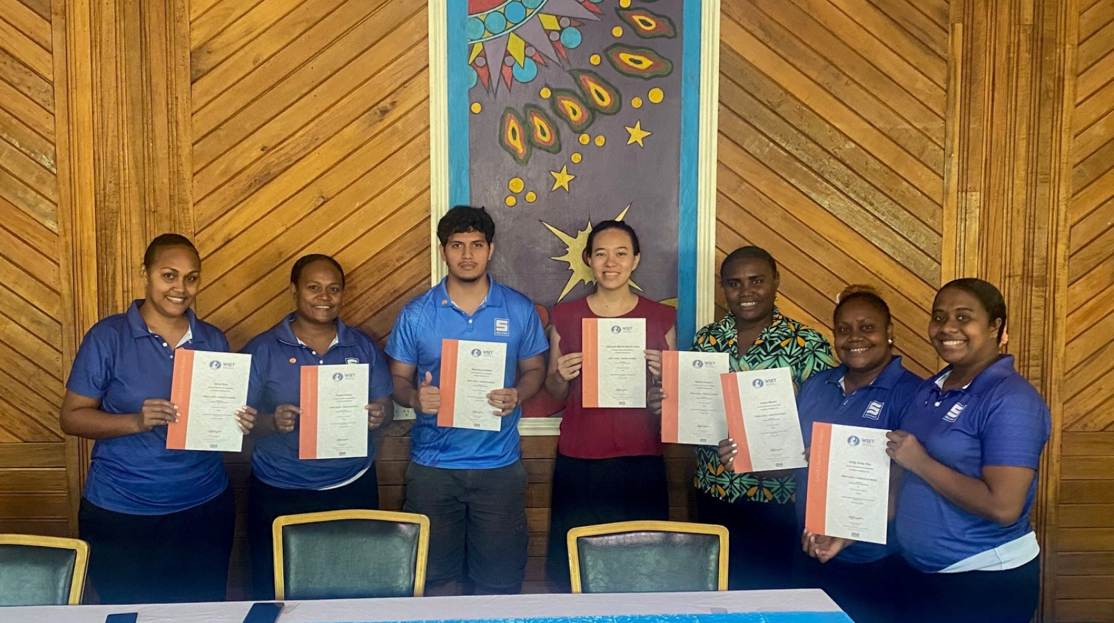 Solomon Island wine graduates