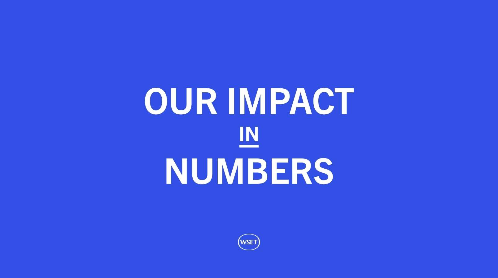 Our impact in numbers