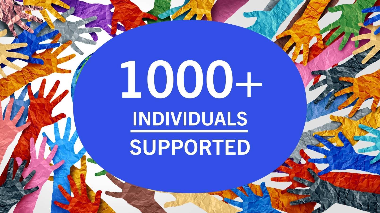 1000+ individuals supported