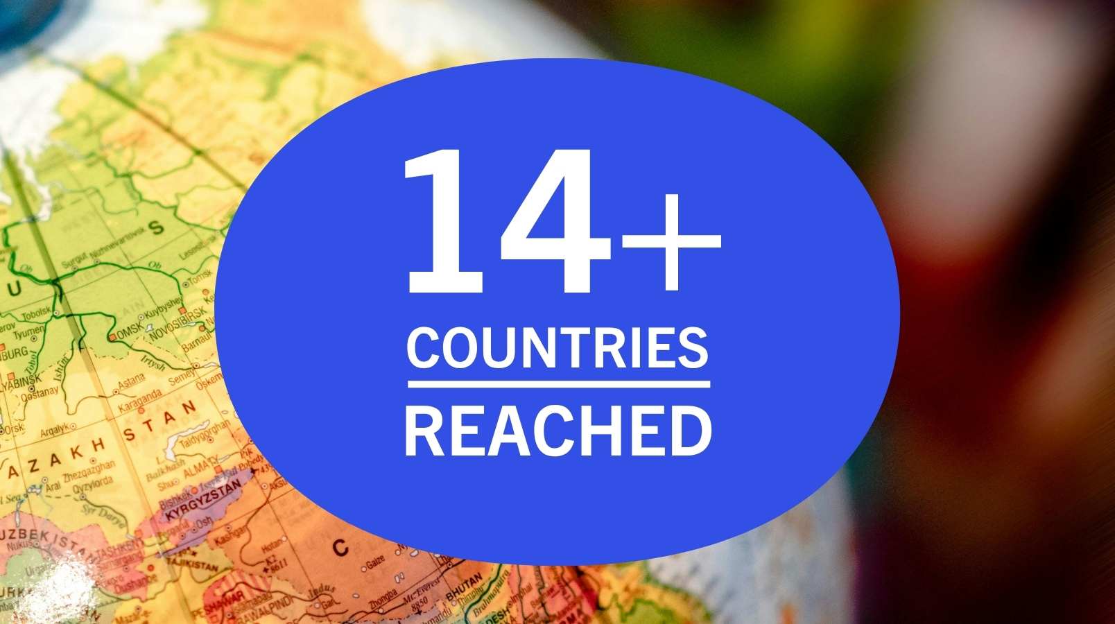 14 + countries reached