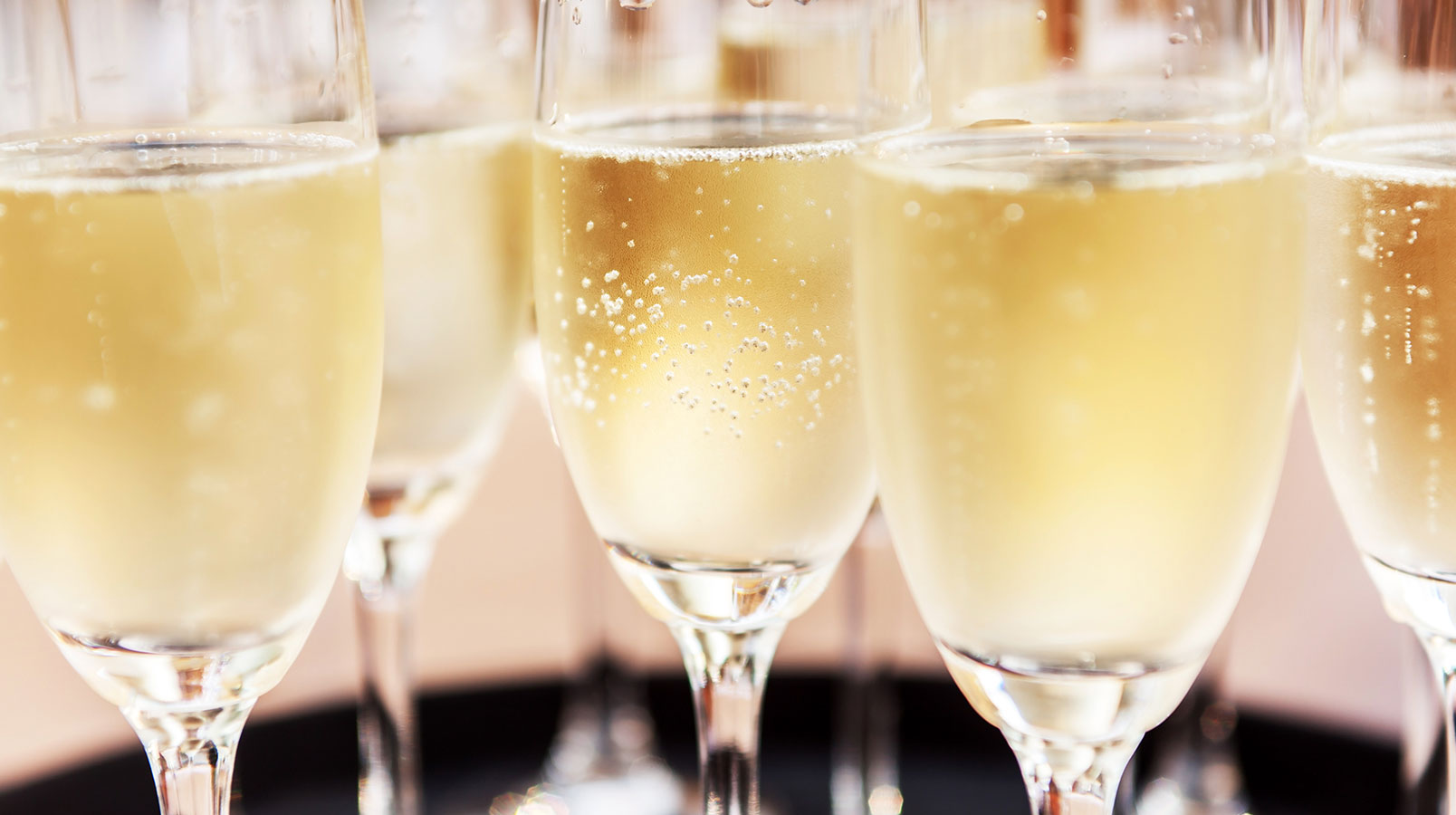 sparkling champagne glasses